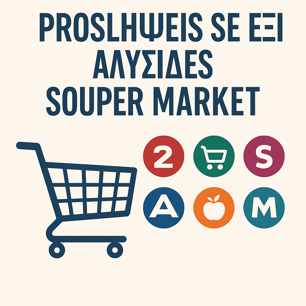 Προσλήψεις σε Έξι Αλυσίδες Σούπερ Μάρκετ