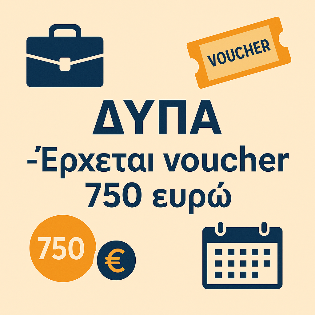 ΔΥΠΑ – Έρχεται voucher 750 ευρώ