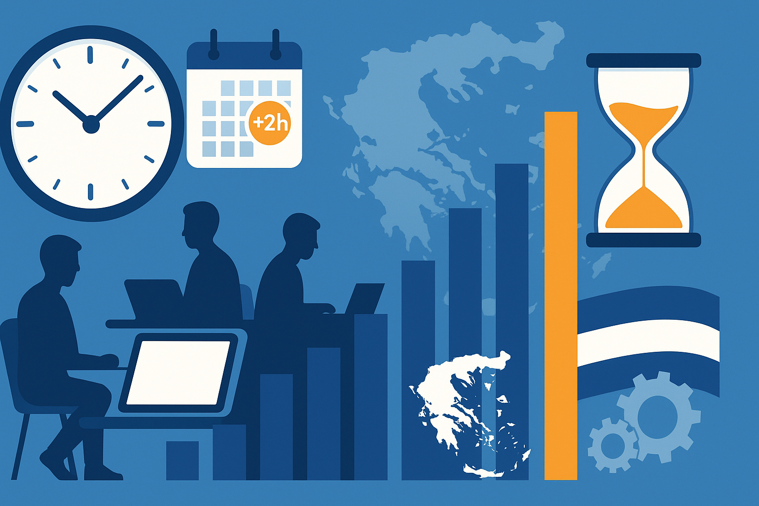 Ελλάδα πρωταθλήτρια στις ώρες εργασίας