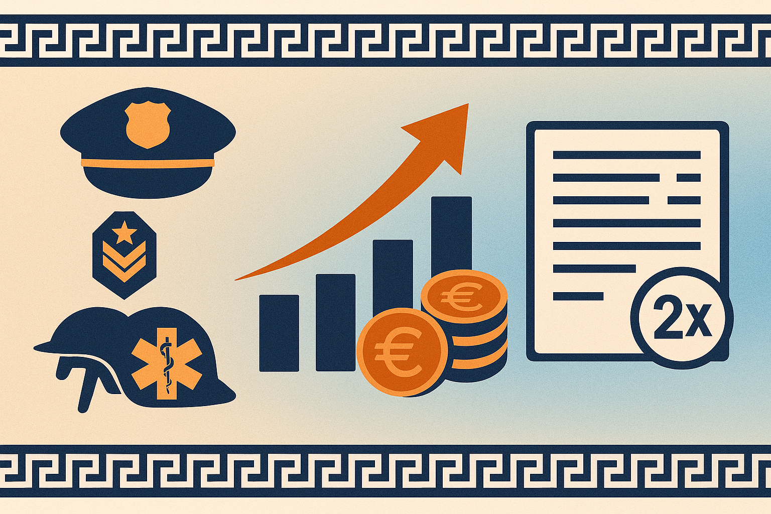 Ένστολοι - αυξήσεις που φτάνουν έως δύο μισθούς