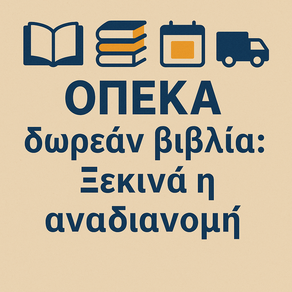 ΟΠΕΚΑ δωρεάν βιβλία: Ξεκινά η αναδιανομή
