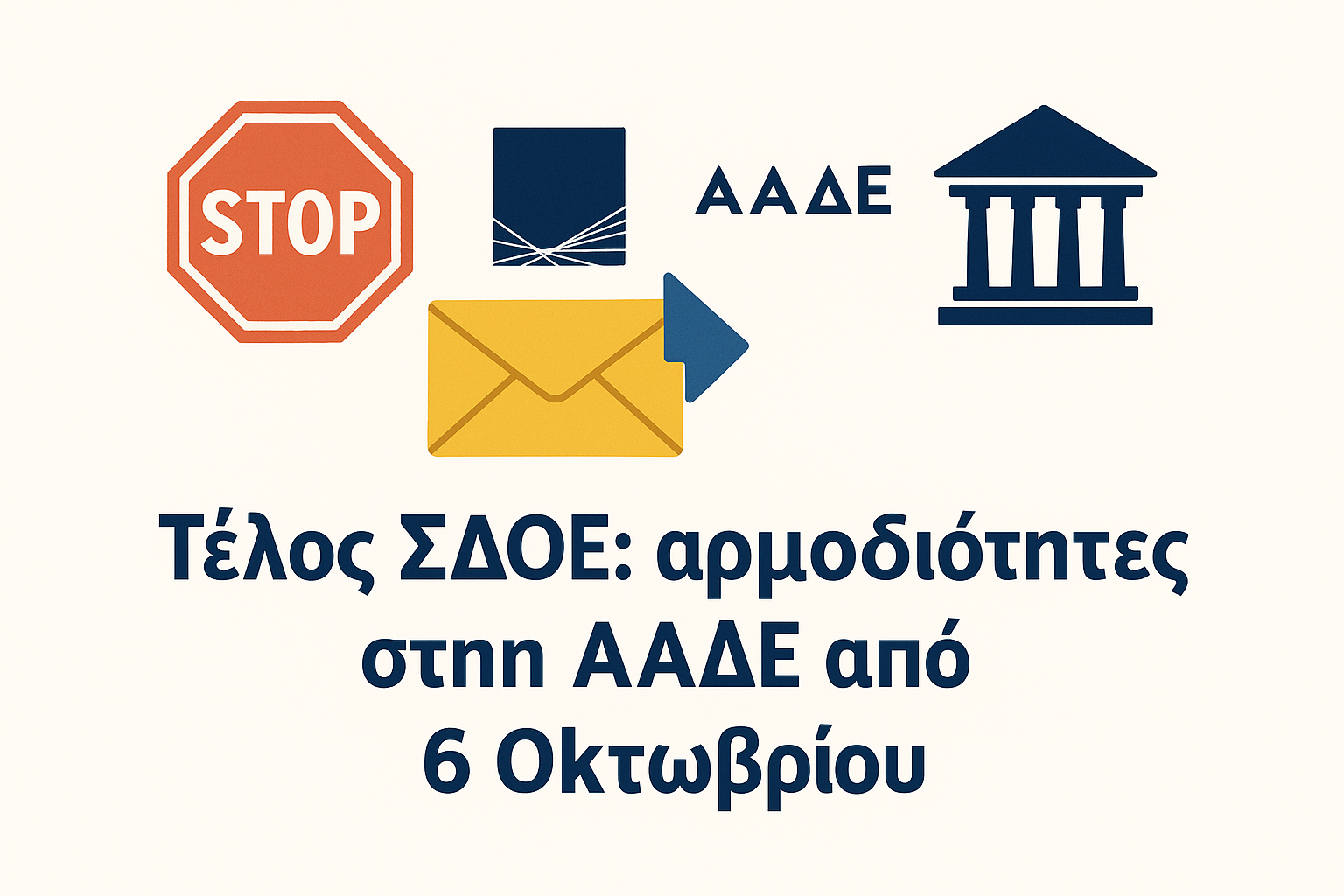 Τέλος ΣΔΟΕ - αρμοδιότητες στην ΑΑΔΕ από 6 Οκτωβρίου