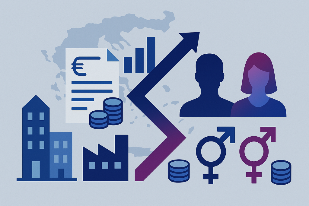 Μισθοί: διαφορετικές ταχύτητες ανά μέγεθος επιχείρησης και φύλο