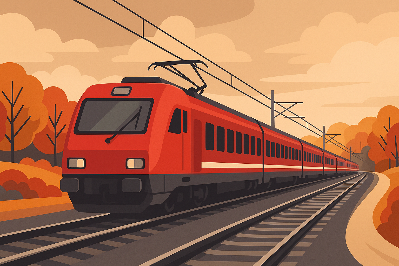 Νέα σιδηροδρομική γραμμή και τρένα το φθινόπωρο του 2026